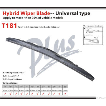 Auto Accessory Wiper Blade with Hybrid Adaptor